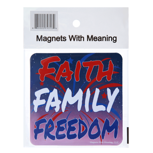 Faith Family Freedom Refrigerator Magnet