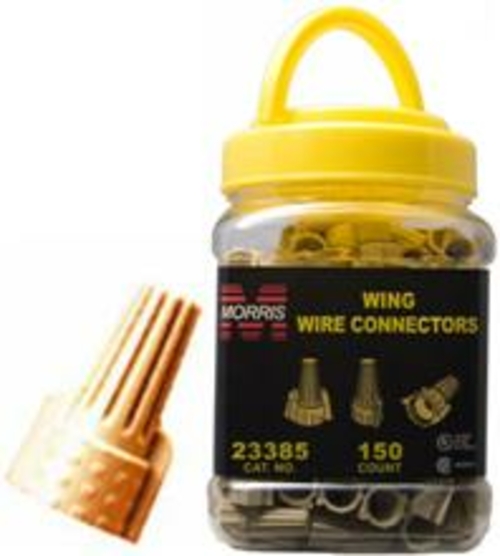 Morris Products 23385 Twisted Wing Connectors Tan Small Jar