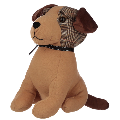Interior Door Stop - Tweed Dog