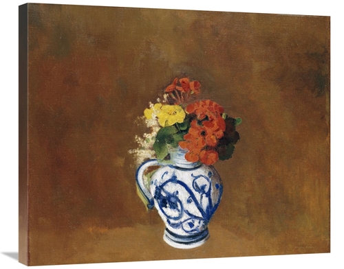 Global Gallery GCS-267076-30-142 30 in. Geraniums & Other Flowers Art 