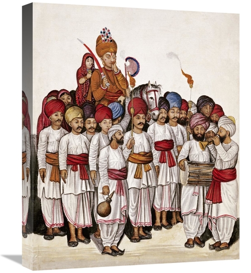 Global Gallery GCS-268209-22-142 22 in. Scenes from a Marriage Ceremon