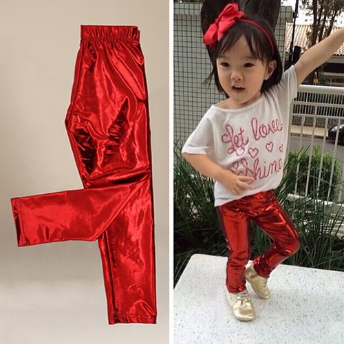 Fashion Baby Kids Clothes Girl Meryl Shiny Solid