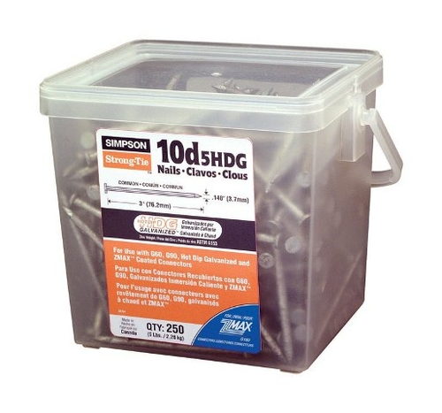 Simpson Strong-Tie 10D5HDG-R 10D Hot Dipped Galvanized Common Nails