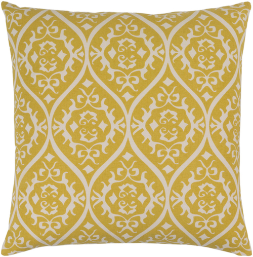 Surya SMS004-1818 Somerset Pillow Cover - Lime & Ivory - 18 x 18 x 0.2