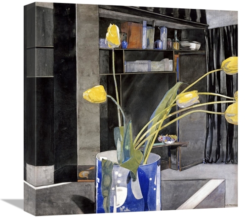 Global Gallery GCS-266809-16-142 16 in. Yellow Tulips Art Print - Char