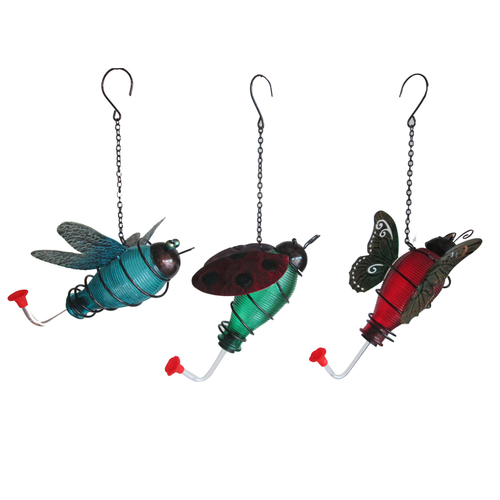 Infinity 8914640 Hummingbird 4 Glass, Metal & Plastic Nectar Feede