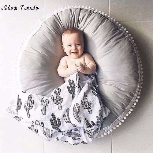 Round Baby Pillow Blanket