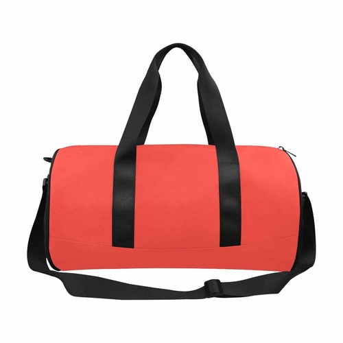 Travel Duffel Bag - Red Orange - Carry