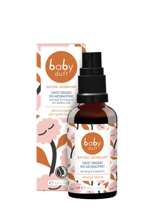 BABYDUFT sleep promoting Aromaspray, Swissmade, certified organic