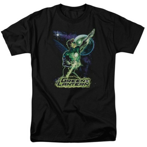 Trevco Jla-Hal Galaxy Short Sleeve Adult 18-1 Tee- Black - Small