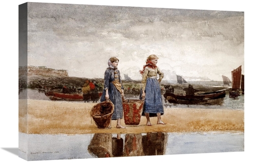Global Gallery GCS-268120-22-142 22 in. Two Girls on the Beach, Ty