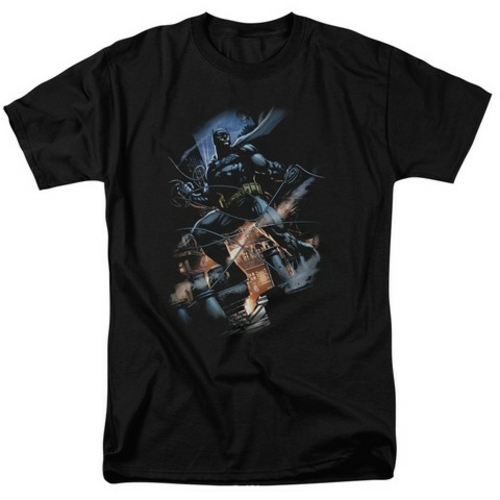 Batman-Gotham Knight - Short Sleeve Adult 18-1 Tee - Black, 3X