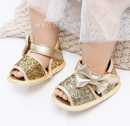 Sequins baby girls sandals soft sole baby summer