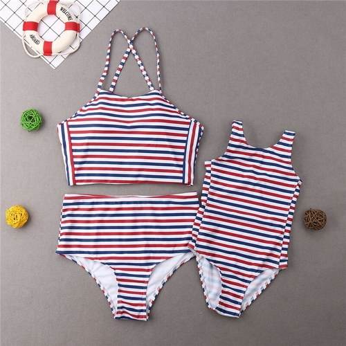 Fashion Women Kids Summer Beachwear Sets Mother