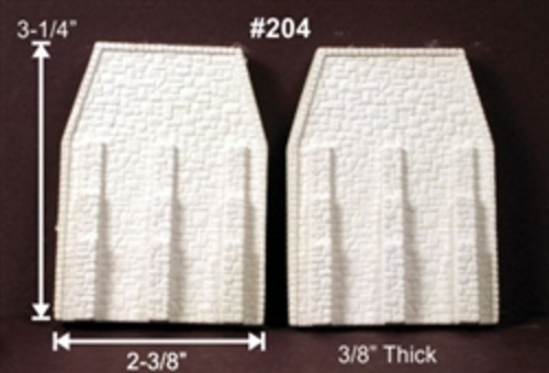 Monroe Models MON204 N Bridge Abut Random Stone - Pack of 2