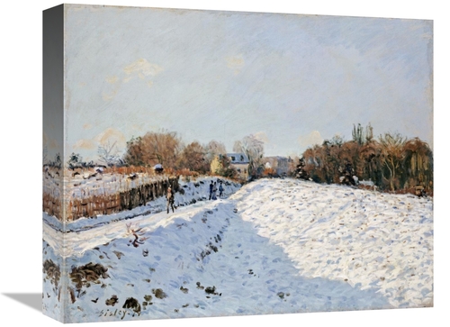 16 in. Snow at Argenteuil Art Print - Alfred Sisley