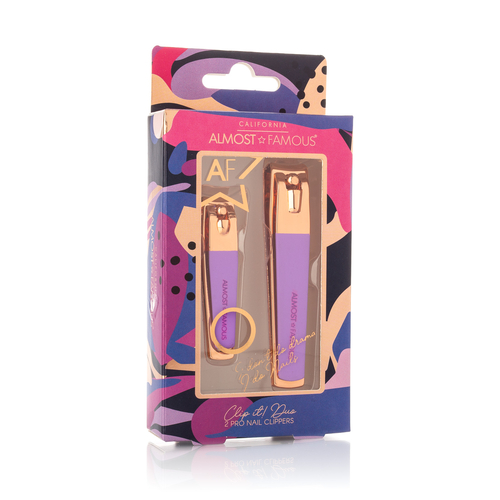 Almost Famous "Clip It" Rose Gold Nail Clipper Duo