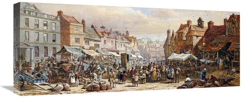 Global Gallery GCS-267072-30-142 30 in. Market Day, Ashbourne & Ne