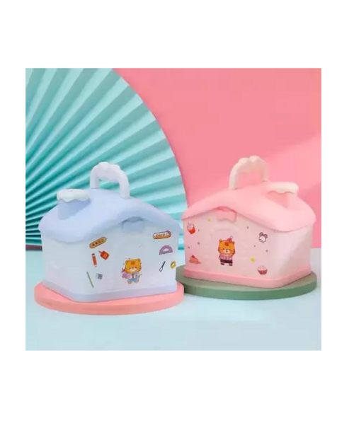 Electric Stationery with Hut Shape Piggy Bank Coin Bank