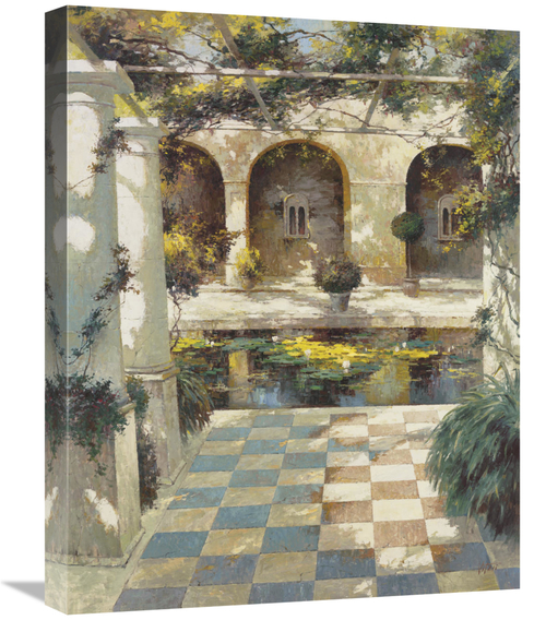 Global Gallery GCS-121771-1824-142 18 x 24 in. Courtyard VIlla I Art P