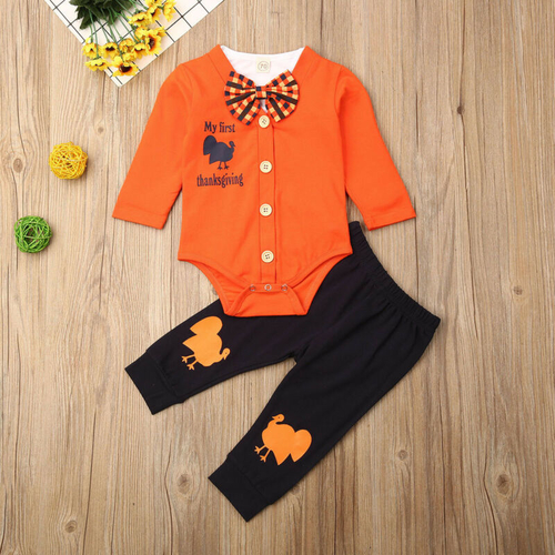 Pudcoco Autumn 3Pcs Toddler kids Baby Boy