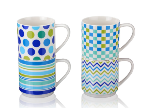 Set of 4 Art Mugs