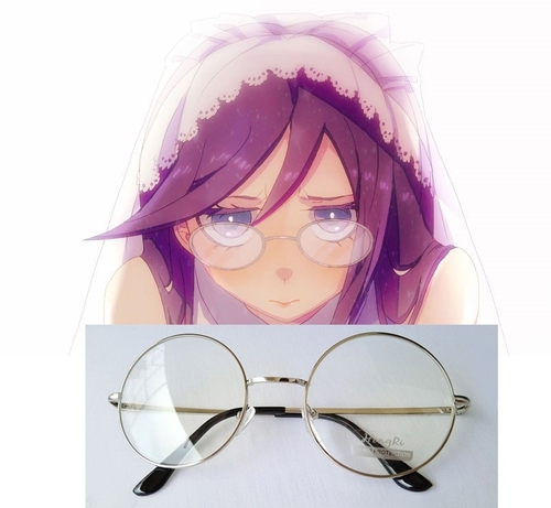 Danganronpa Touko Fukawa Glasses Silver Frame