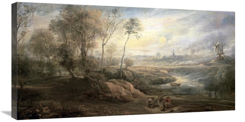 Global Gallery GCS-279916-36-142 36 in. Landscape with a Bird-Catcher 