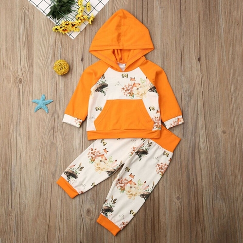 Pudcoco Autumn Kids Toddler Baby Boy Girl Floral