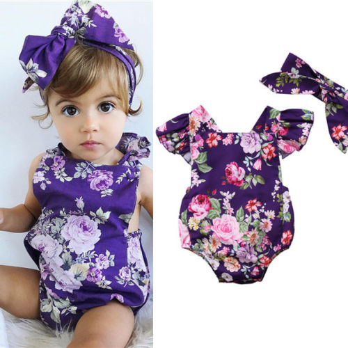 2018 Newborn Summer Infant Baby Girls Floral