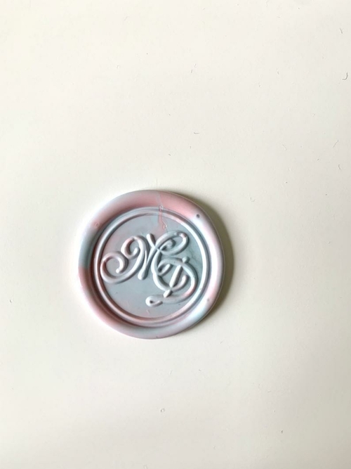 Calligraphy initials Wedding Wax Seal Stamp