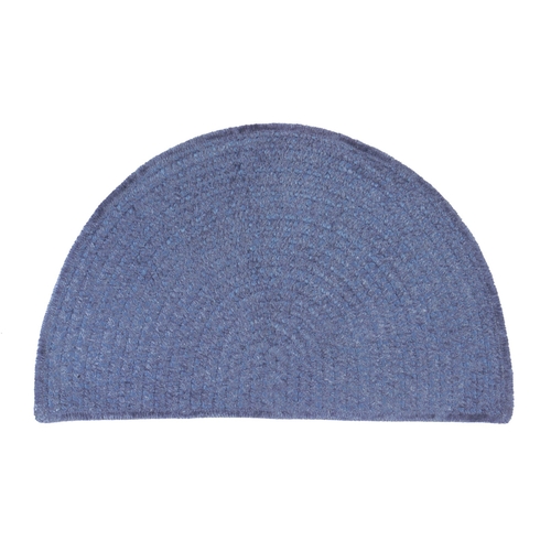 Colonial Mills Rug BB11A018X030 Barefoot Bathroom Half Circle Braided 