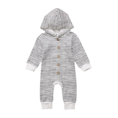Baby Boy Girl Warm Infant Striped Long Sleeve