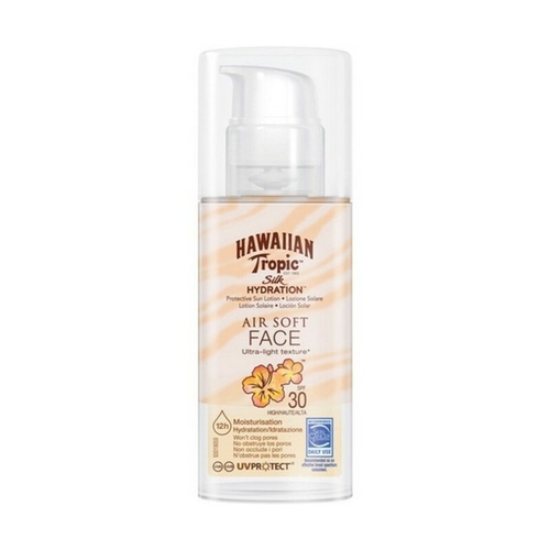 Facial Sun Cream Silk Air Soft Hawaiian Tropic Silk Air Soft Face Spf