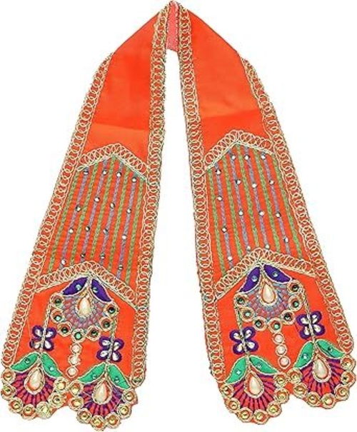 Decorative Puja Cloth Pataka Chunari, Pooja Chunar Ganesh Dupatta 