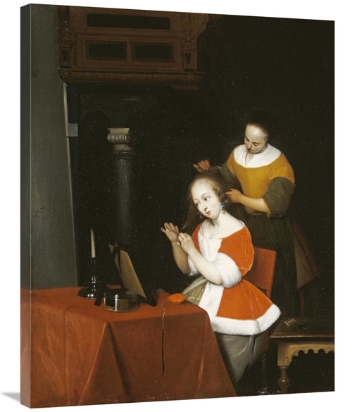 Global Gallery GCS-267379-36-142 36 in. A Young Lady Having Her Hair C