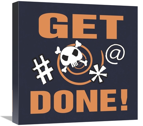 Global Gallery GCS-382221-1818-142 18 x 18 in. Grawlix - Get it Done A