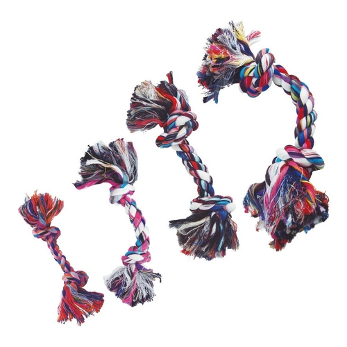 Dog chewing toy Gloria Multicolour Knot Cotton (13 cm)