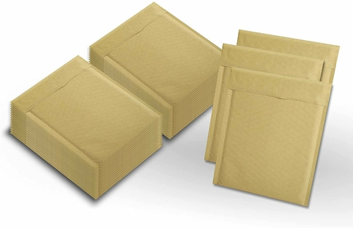 Pack of 250 Natural Kraft Bubble Mailers 6 x 9 Brown Padded Envelopes