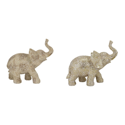 Decorative Figure DKD Home Decor 22,7 x 11 x 20,8 cm Elephant Beige
