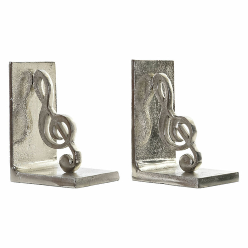 Bookend DKD Home Decor 22 x 8,5 x 15 cm Aluminium Musical Modern