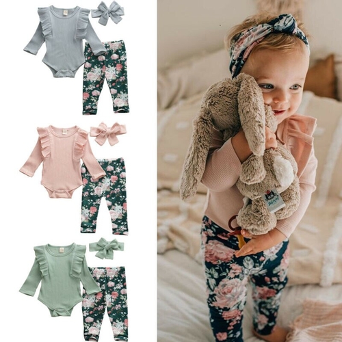 Pudcoco Autumn Newborn kids Infant Baby Girls