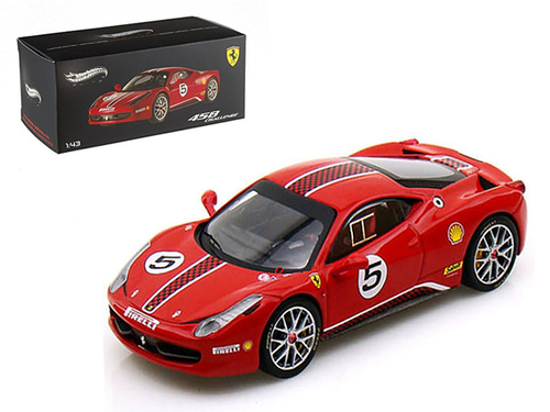 Ferrari 458 Italia Challenge #5 Red Elite Edition 1/43 Diecast Car