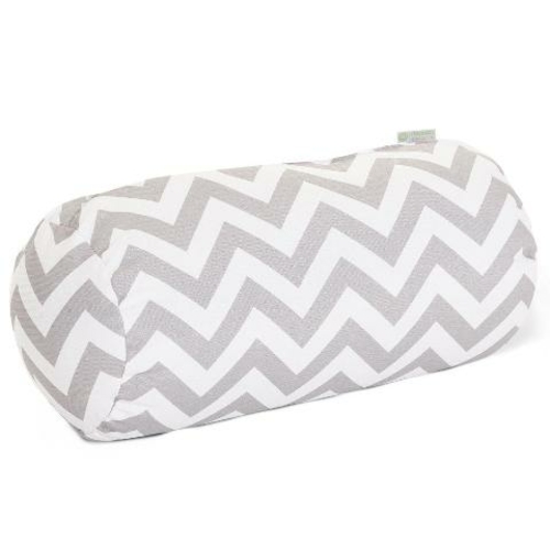 Majestic Home Gray Chevron Round Bolster