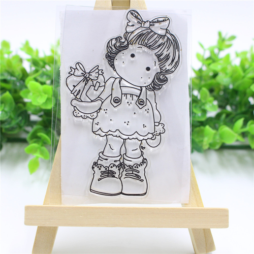 Lovely Girls Transparent Stamps + Cutting Dies