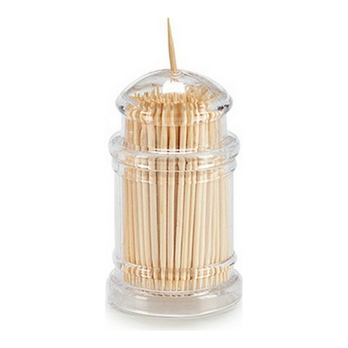 Toothpick holder Transparent Methacrylate Natural Wood