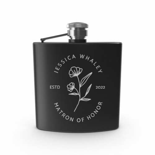 Engraved Liquor Flask Gift for Bachelorette Party for your Bridesmaids