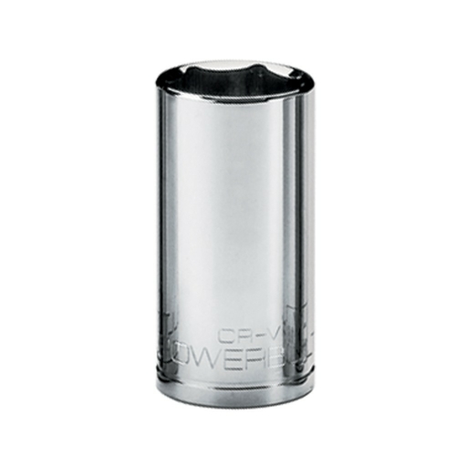 Powerbuilt 3/8in Drive 6 Pt. Metric Deep Socket 19mm - 641219