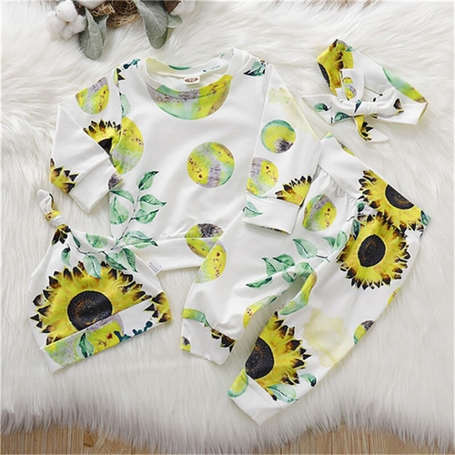 USA Newborn Autumn Baby Kids Girl Casual Long