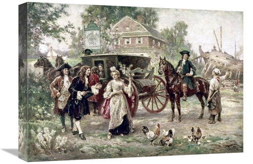 Global Gallery GCS-277533-22-142 22 in. On the Road to Penns Manor Art